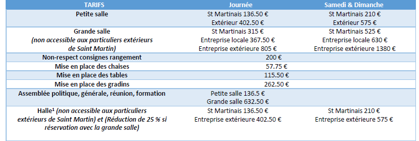 TARIFS 2024 SDF